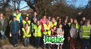 Sidmouth Plastic Warriors Clean up Woolbrook